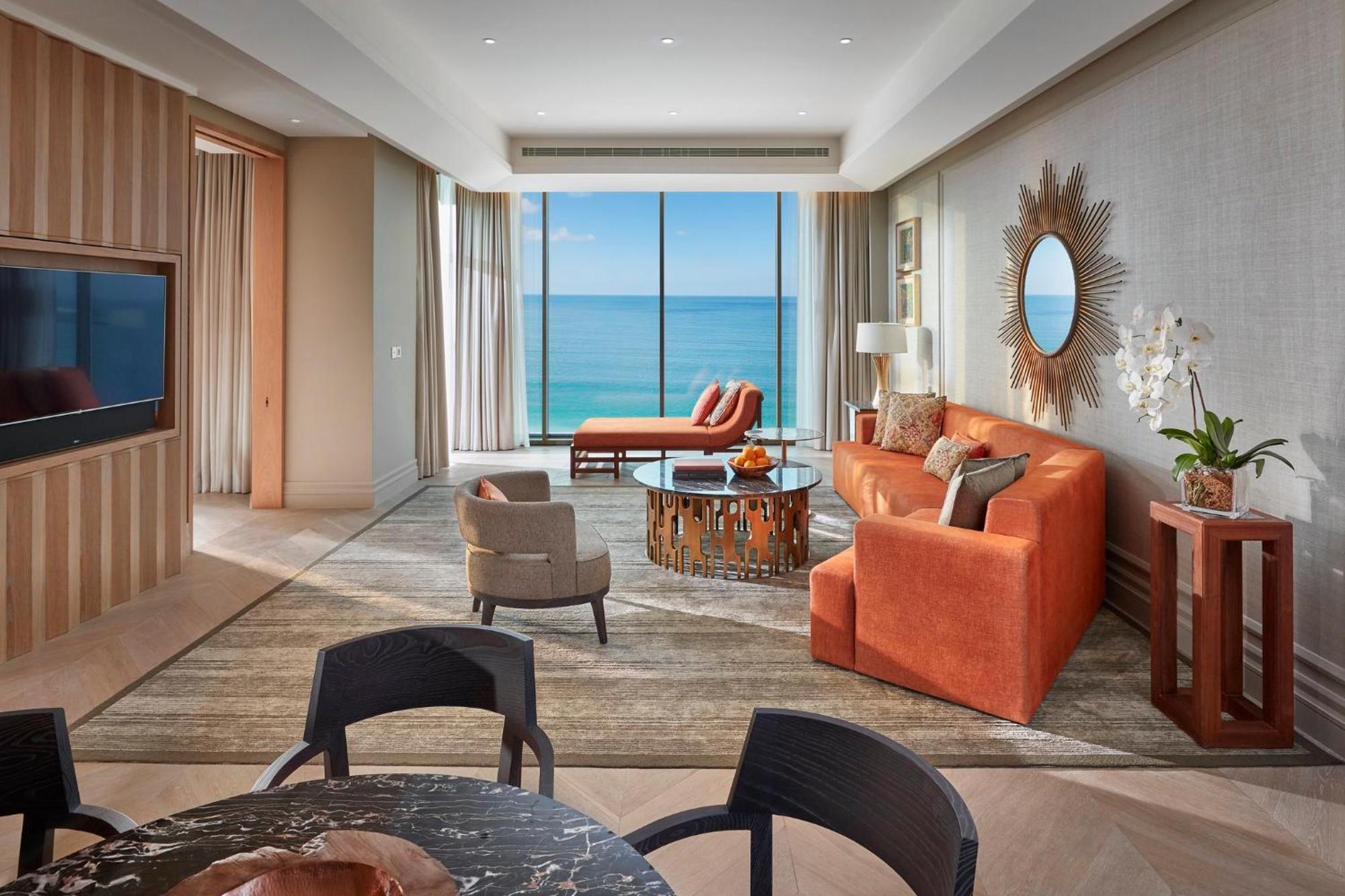ホテル マンダリン オリエンタル ジュメイラ ドバイ エクステリア 写真 A living room at the hotel